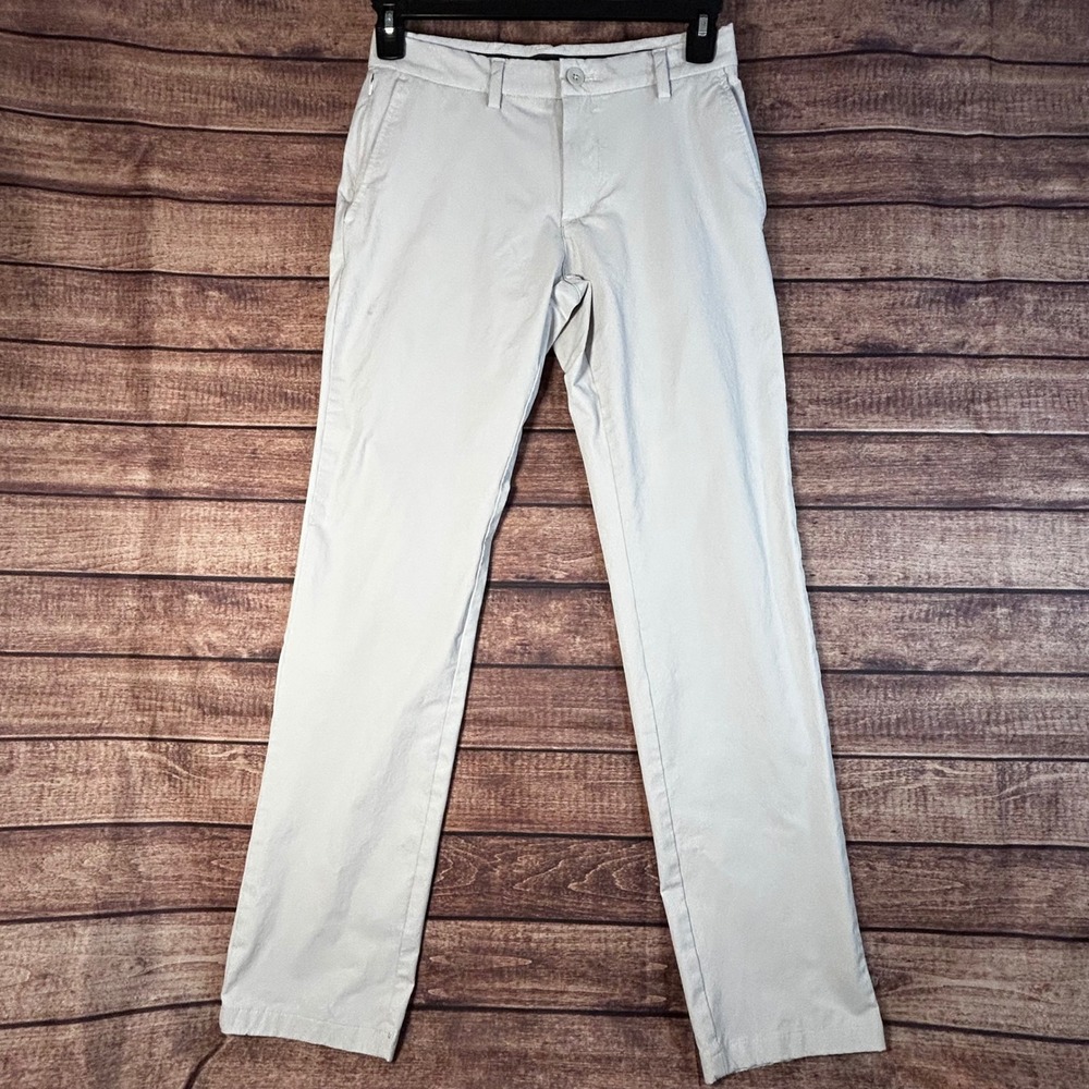 Vineyard Vines Mens On The Go Pant Light Gray Performance Chino 28x32 Stretch